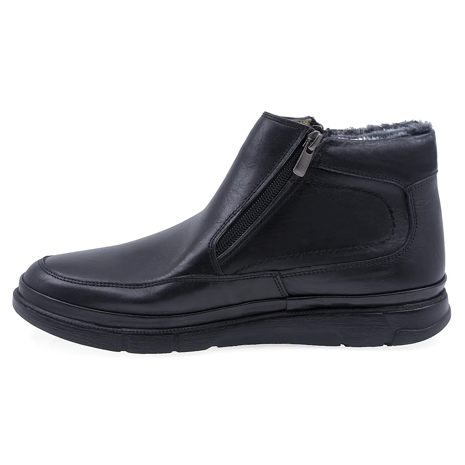 Ghete barbati casual Goretti piele naturala B28-1040 negru