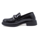Pantofi Dama Casual Anna Viotti Piele Lacuita D112-GAW2518 Negru