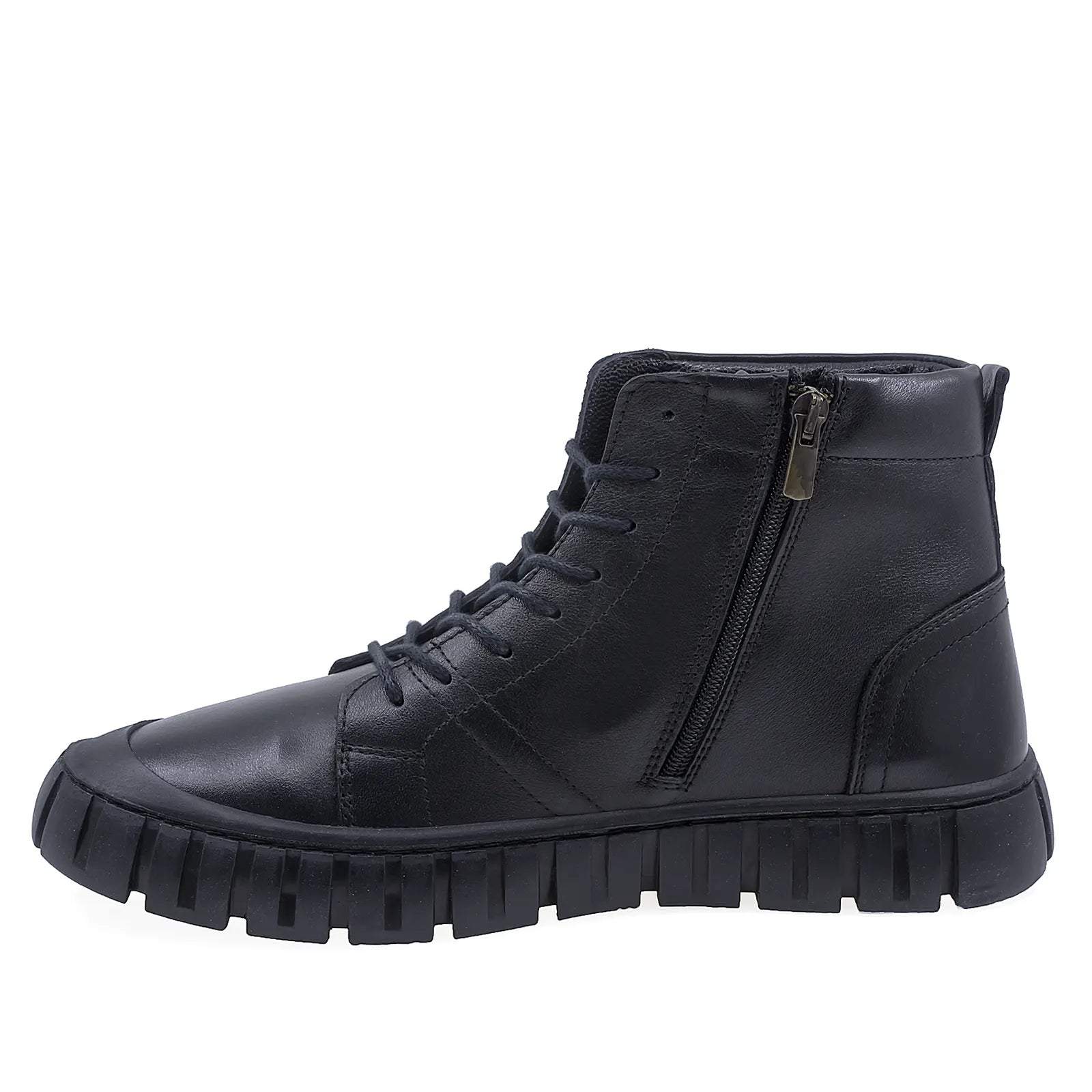 Ghete barbati casual Goretti piele naturala B17-166 negru