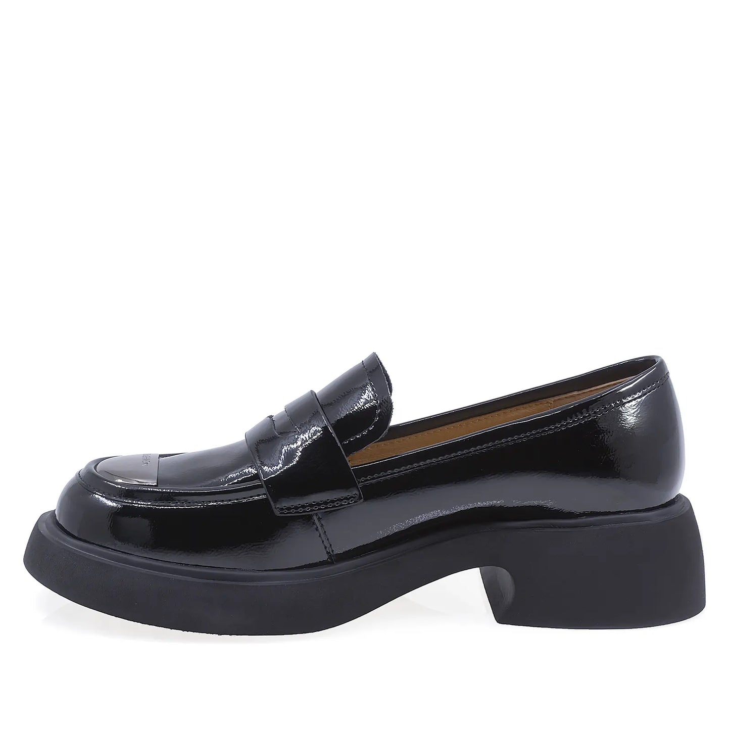 Pantofi Dama Casual Anna Viotti Piele Lacuita D106-H907-W253 Negru