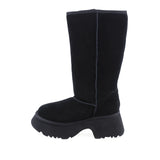 Cizme Dama Casual Anna Viotti Piele Intoarsa D113-8 Negru