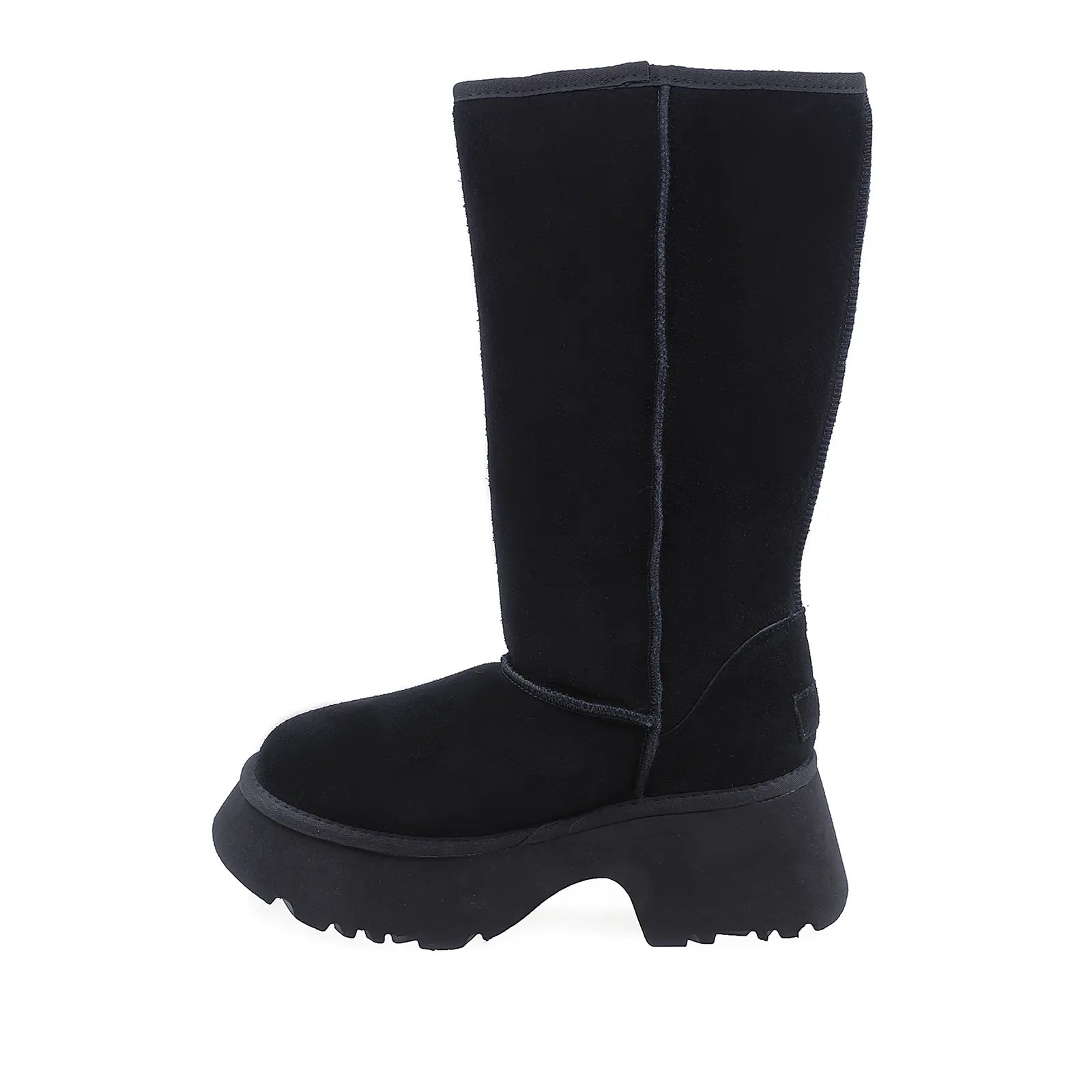 Cizme Dama Casual Anna Viotti Piele Intoarsa D113-8 Negru