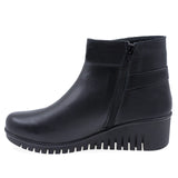 Ghete Dama Casual Anna Viotti Piele Naturala D22-5123 Negru