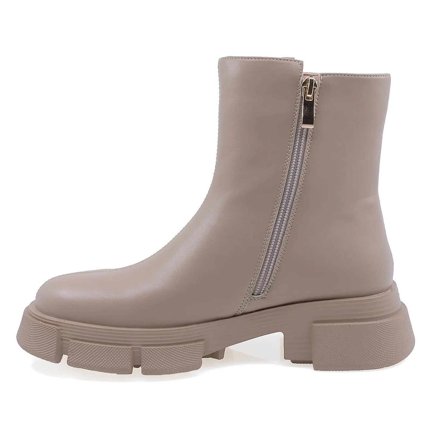 Ghete Dama Casual Anna Viotti Piele Naturala D106-F10503-A910-1 Cappuccino