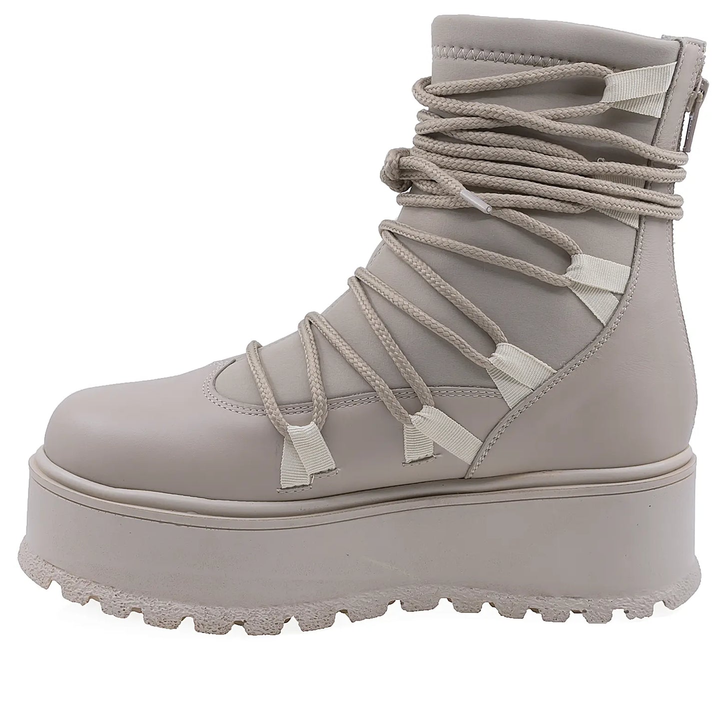 Ghete Dama Casual Anna Viotti Piele Naturala D44-488 Bej