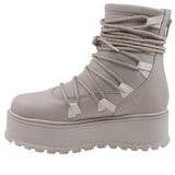 Ghete Dama Casual Anna Viotti Piele Naturala D44-488 Bej