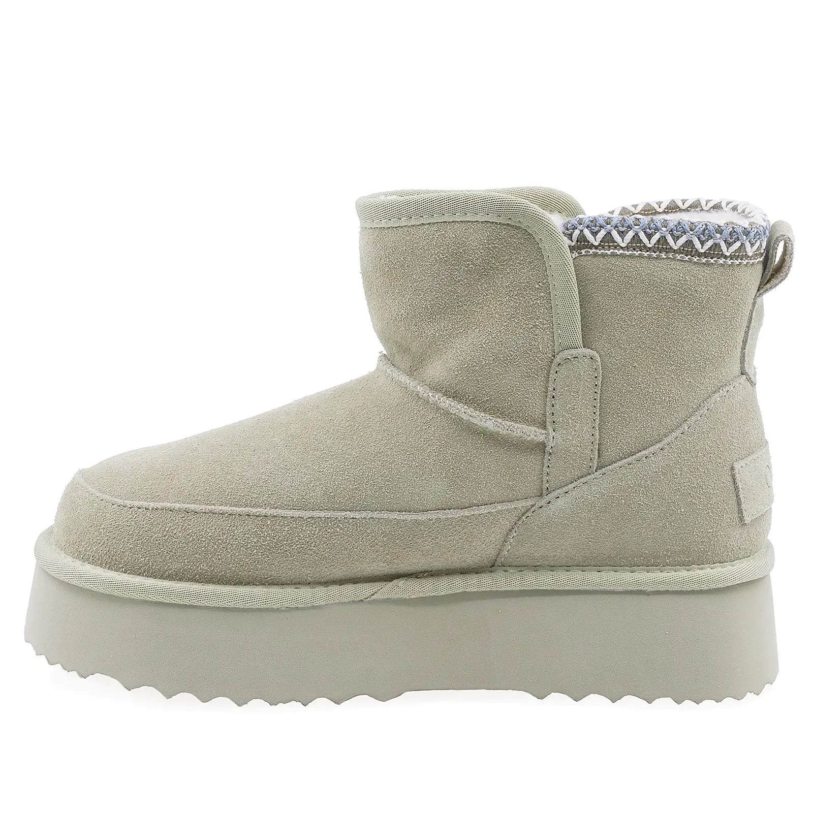 Ghete Dama Casual Anna Viotti Piele Intoarsa D114-JRGB001-1 Kaki