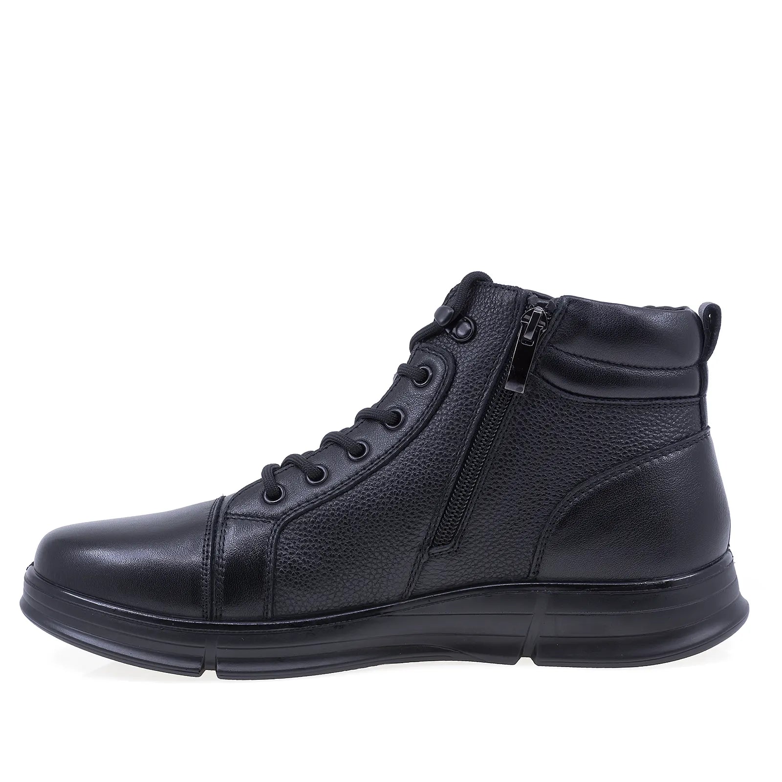 Ghete barbati casual Goretti piele naturala B111-D9208 negru