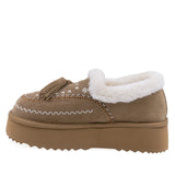 Papuci Dama Casual Anna Viotti Piele Intoarsa D113-2 Camel