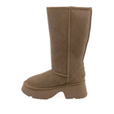 Cizme Dama Casual Anna Viotti Piele Intoarsa D113-8 Camel