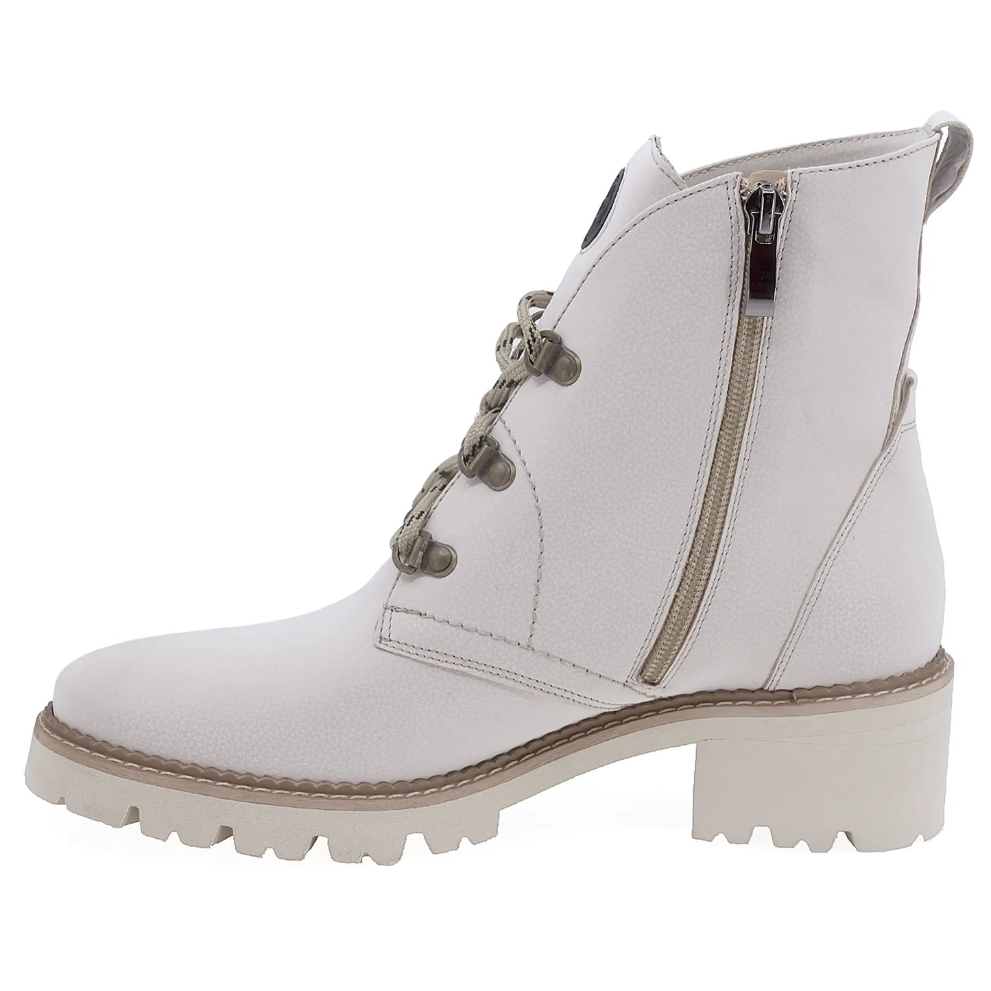 Ghete Dama Casual Anna Viotti Piele Naturala D2252 Bej