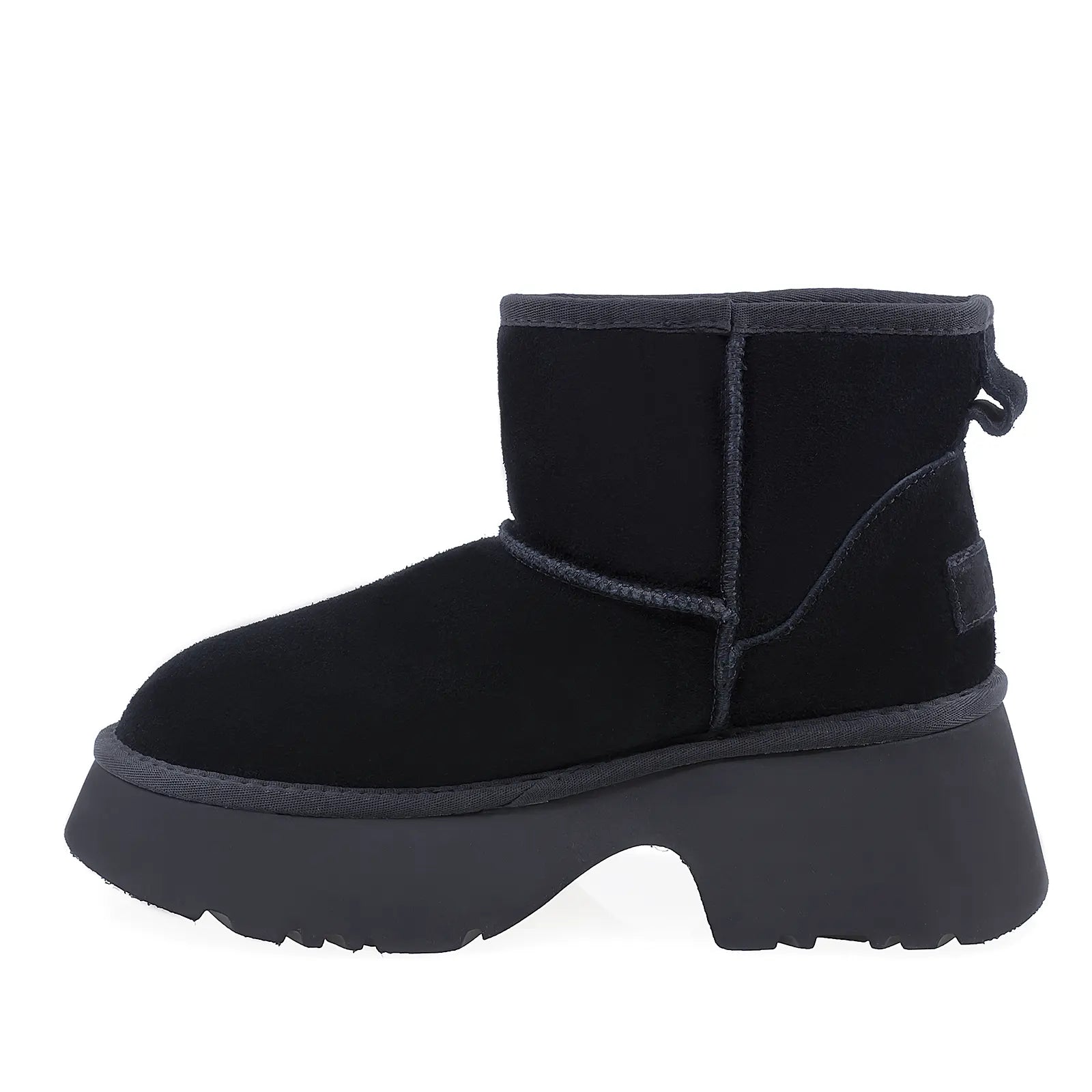 Ghete Dama Casual Anna Viotti Piele Intoarsa D113-7 Negru