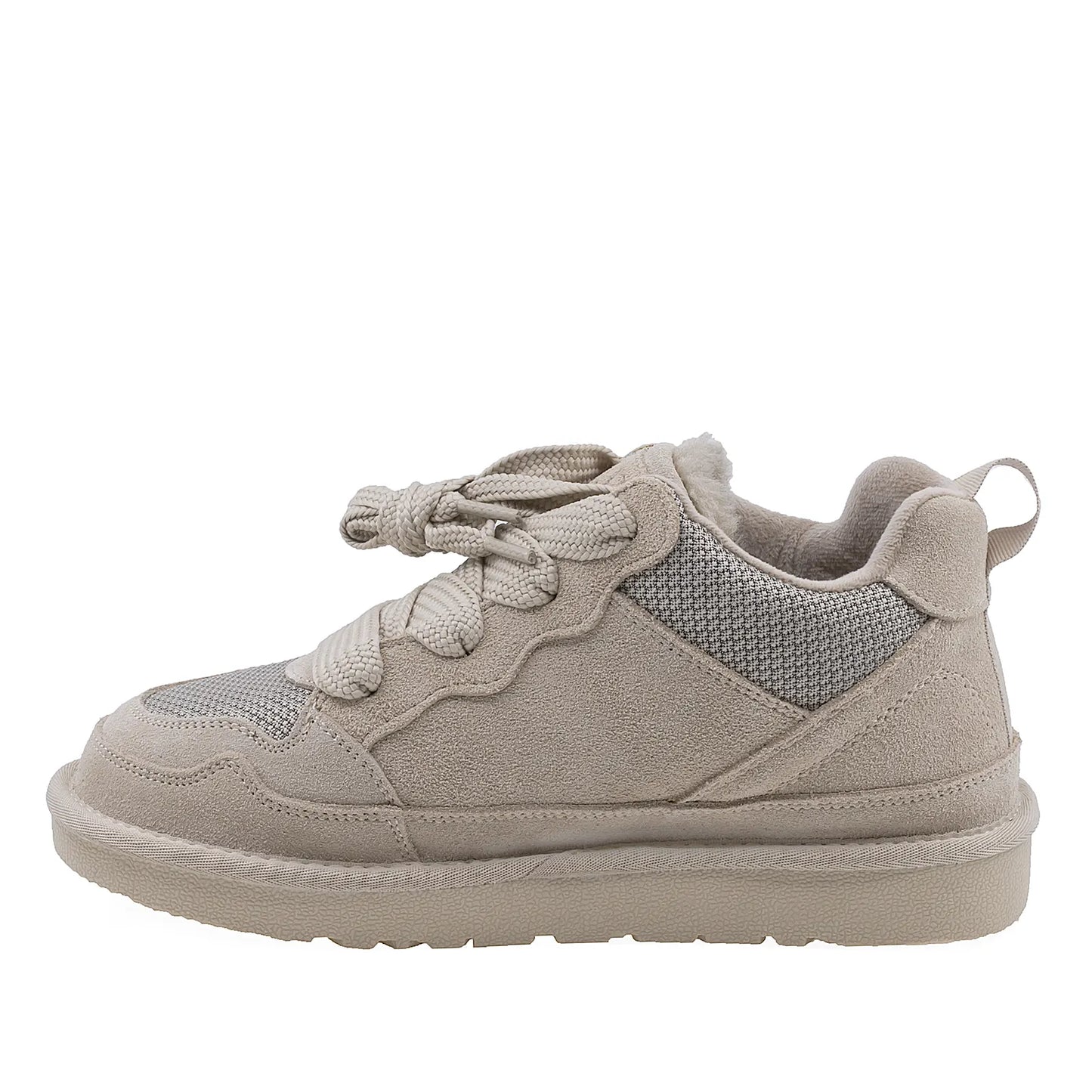 Pantofi Dama Casual Anna Viotti Piele Intoarsa D114-PK2690-1 Bej