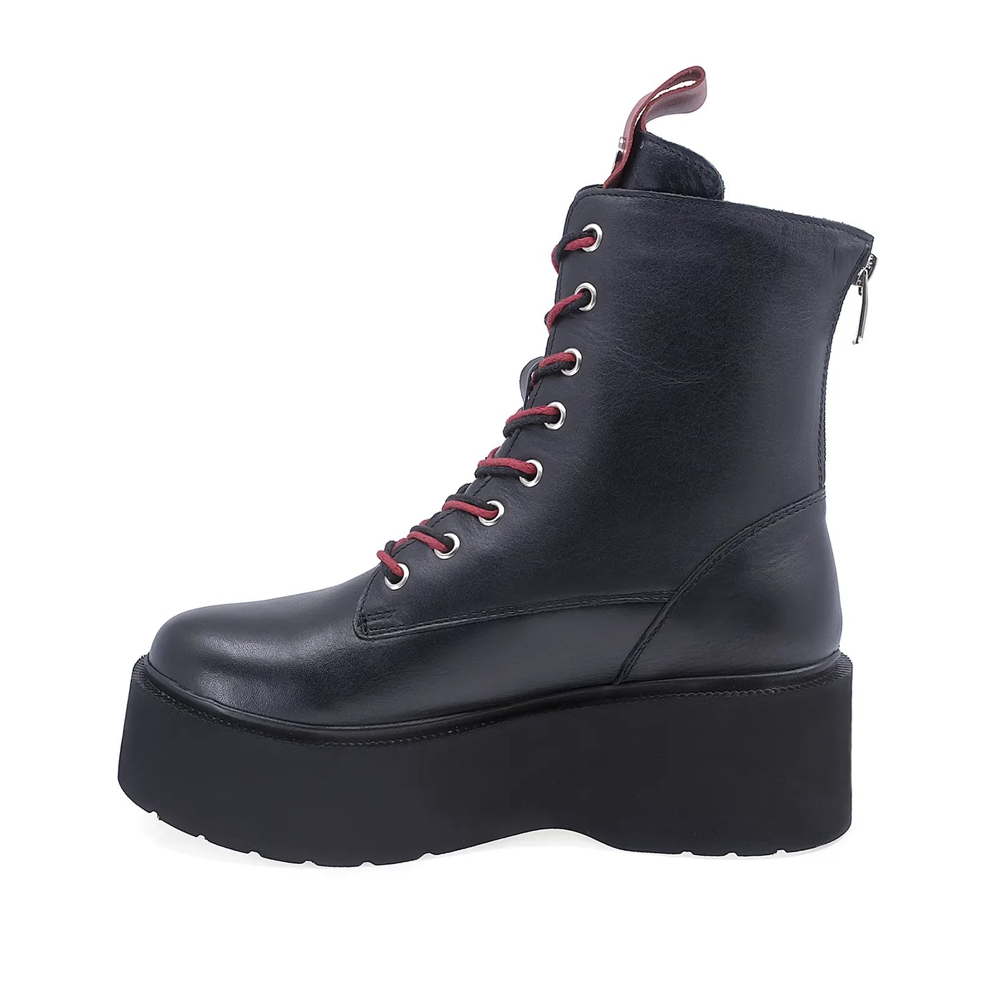 Ghete Dama Casual Anna Viotti Piele Naturala D44-522 Negru