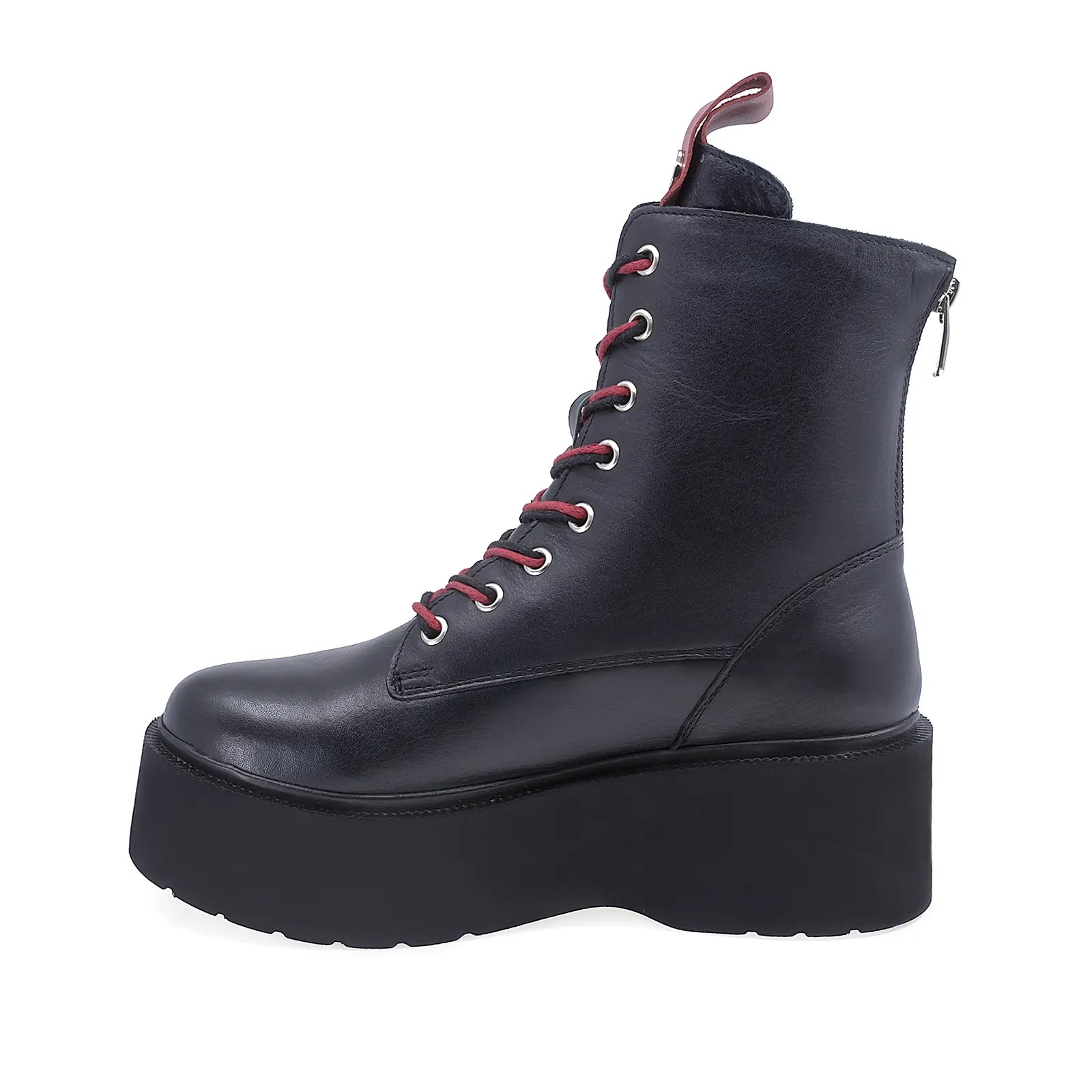 Ghete Dama Casual Anna Viotti Piele Naturala D44-522 Negru