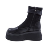 Ghete Dama Casual Anna Viotti Piele Intoarsa D106-F8365-C5966-11 Negru