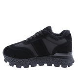 Pantofi Dama Casual Anna Viotti Piele Intoarsa D106-F10331-C8195 Negru