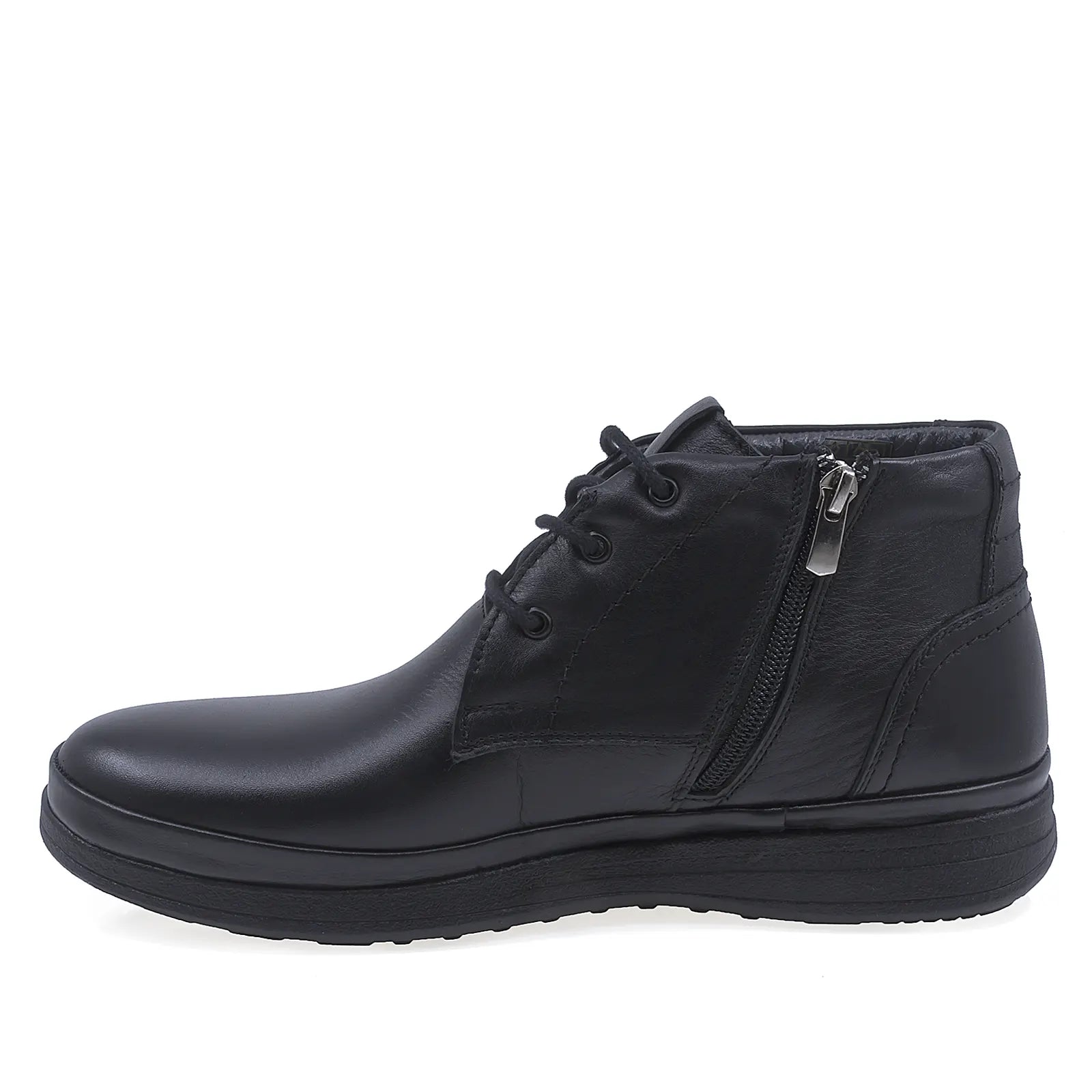 Ghete barbati casual Goretti piele naturala B41-123 negru