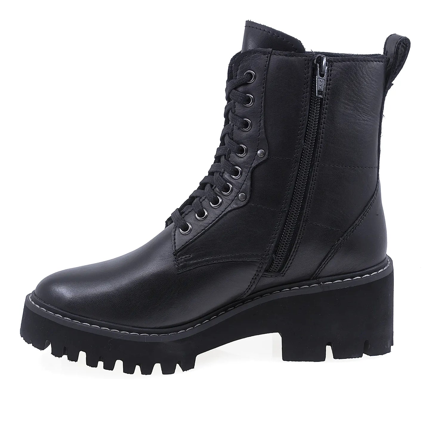 Ghete Dama Casual Anna Viotti Piele Naturala D200-67602 Negru