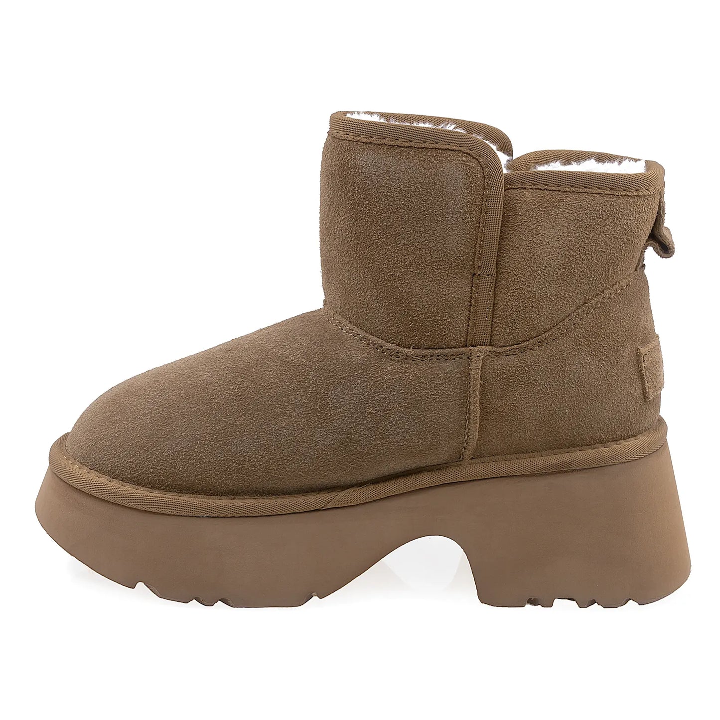 Ghete Dama Casual Anna Viotti Piele Intoarsa D114-KH4B08-6 Camel