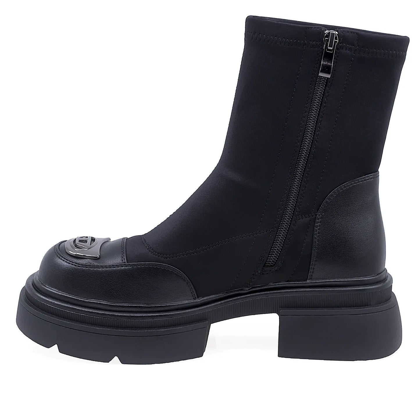 Ghete Dama Casual Anna Viotti Stretch D106-F10372-C7286-3 Negru