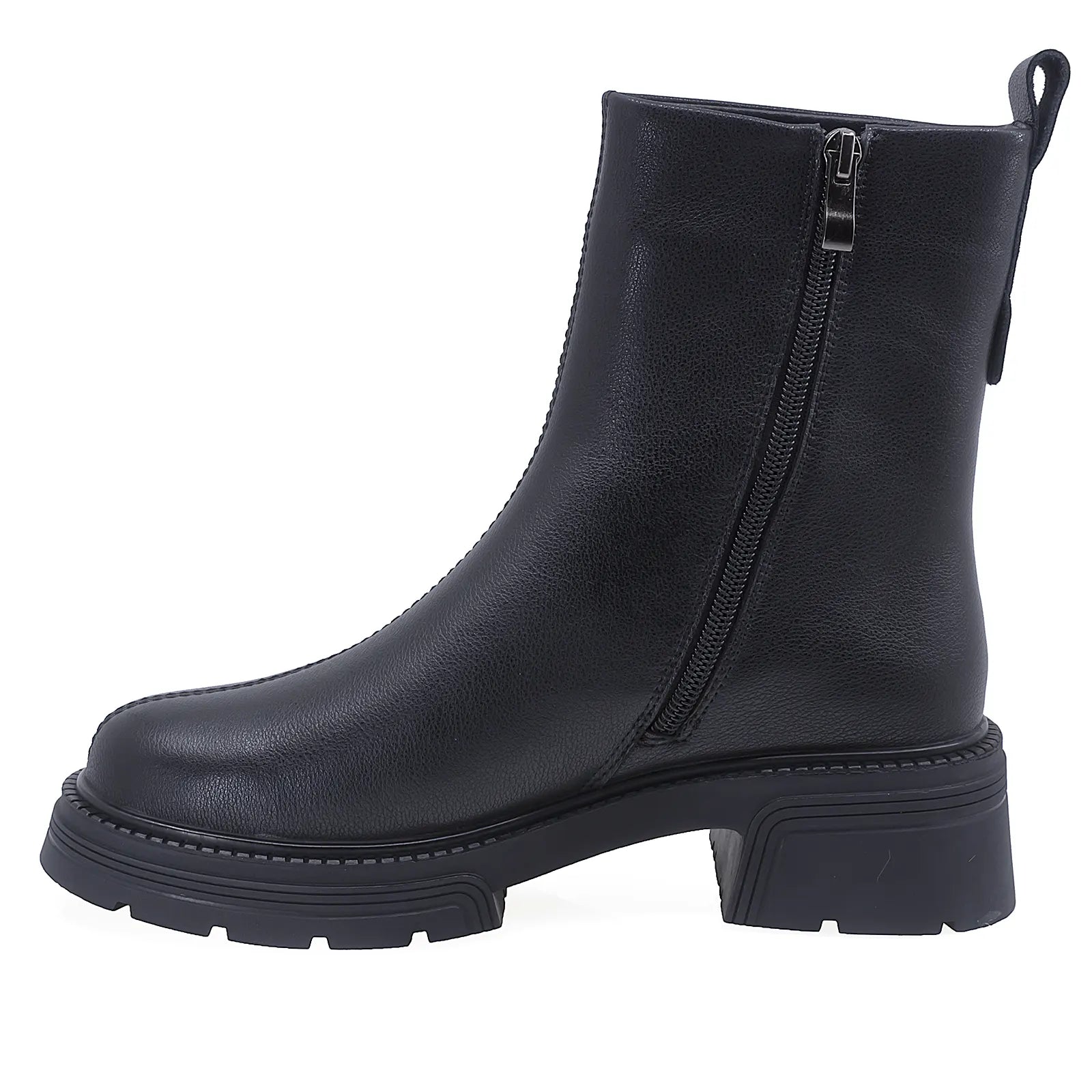 Ghete Dama Casual Anna Viotti Piele Naturala D106-M126-M556 Negru