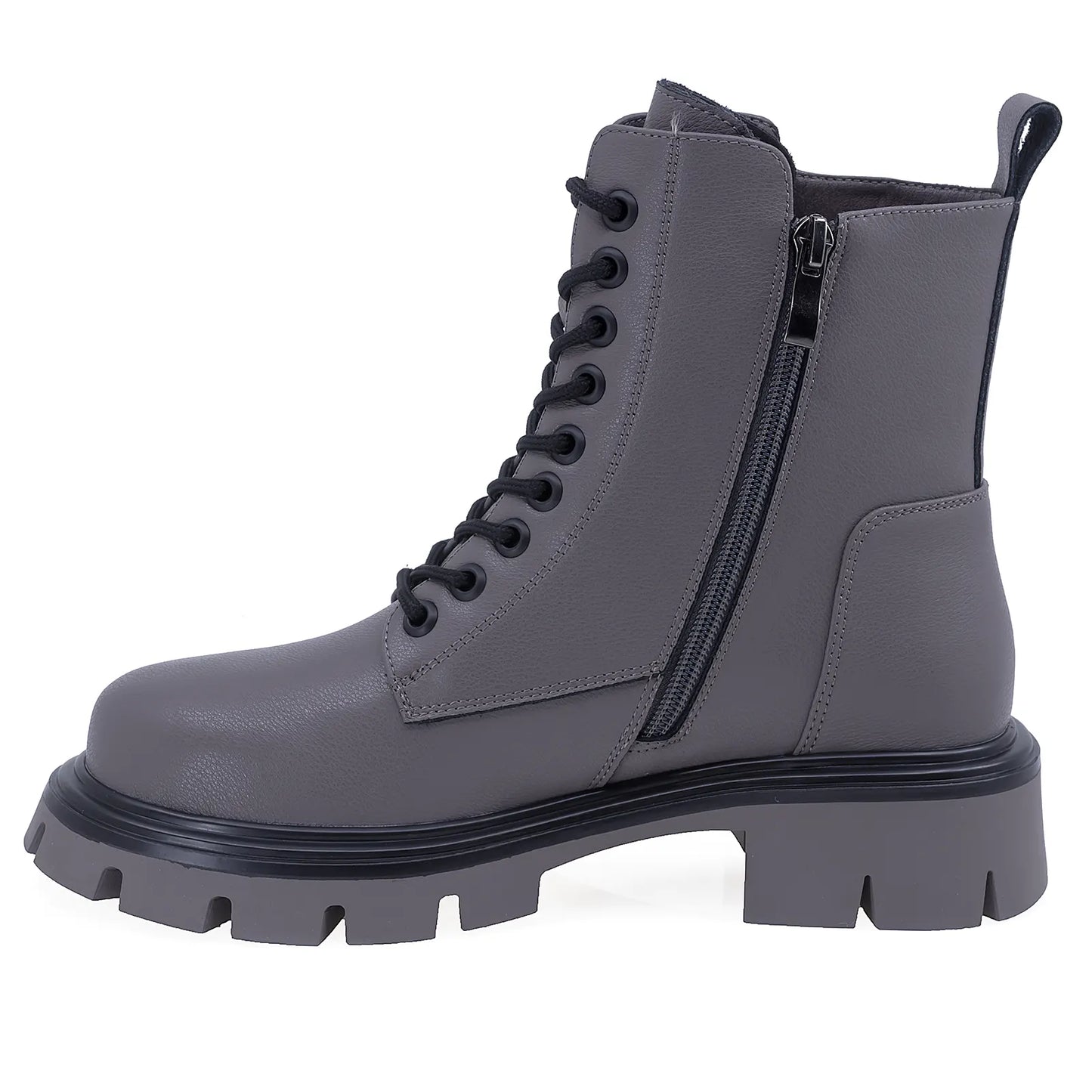 Ghete Dama Casual Anna Viotti Piele Naturala D106-2577-F150 Gri