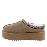 Papuci Dama Casual Anna Viotti Piele Intoarsa D113-BERDUN DB Camel