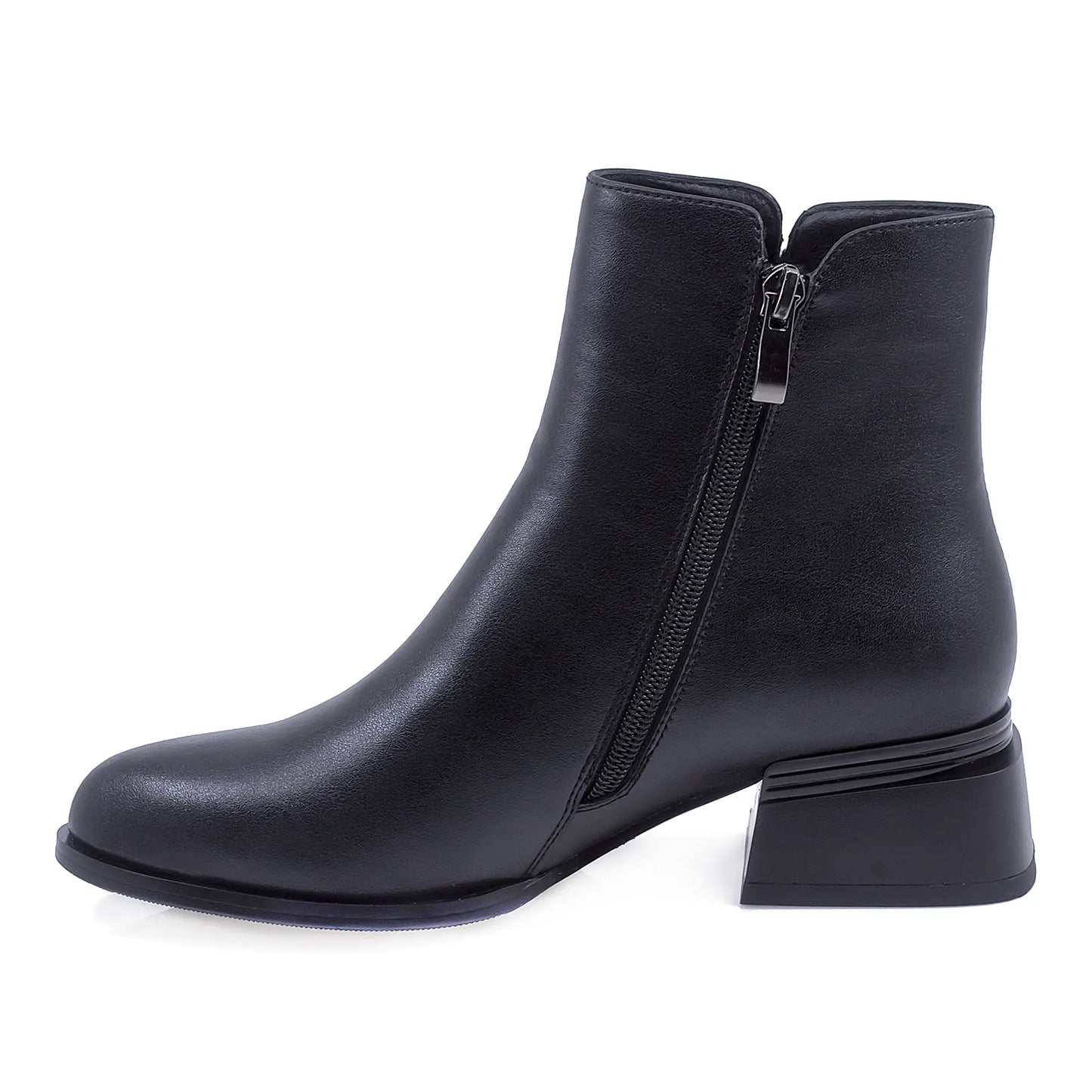 Ghete Dama Elegante Anna Viotti Piele Naturala D112-GAW1501 Negru