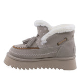 Ghete Dama Casual Anna Viotti Piele Intoarsa D113-4 Gri