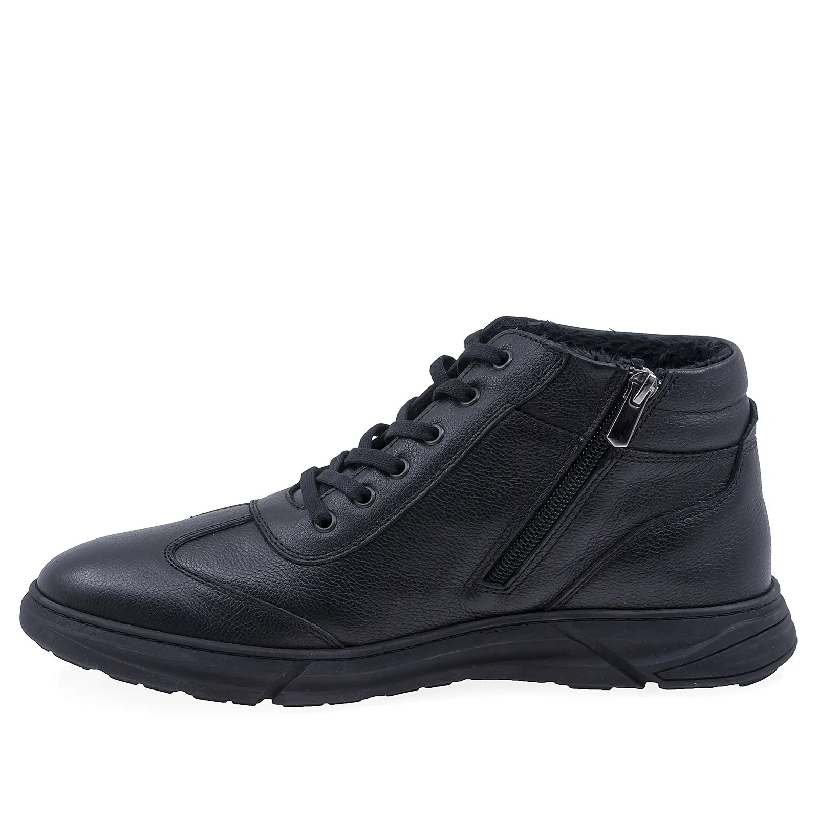Ghete barbati casual Goretti piele naturala B69-250 negru