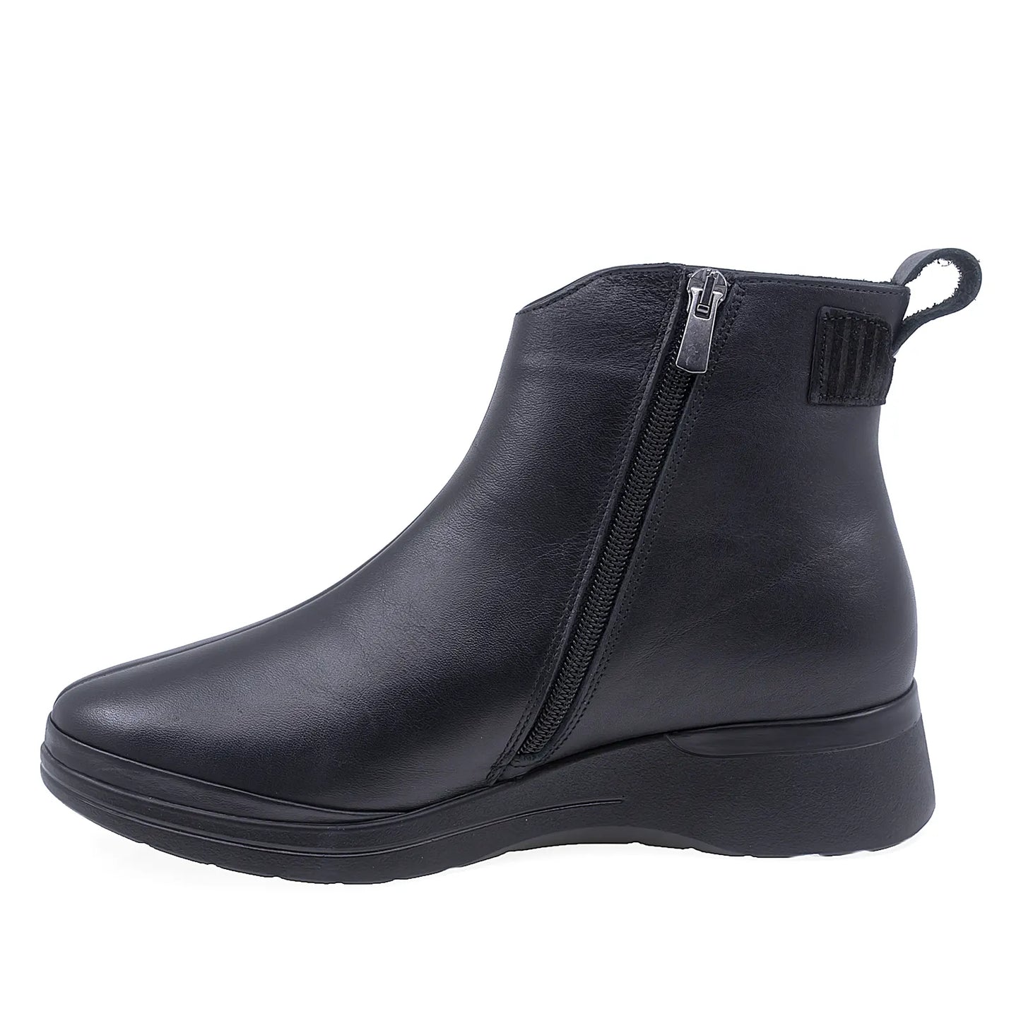 Ghete Dama Casual Anna Viotti Piele Naturala D50-4359 Negru