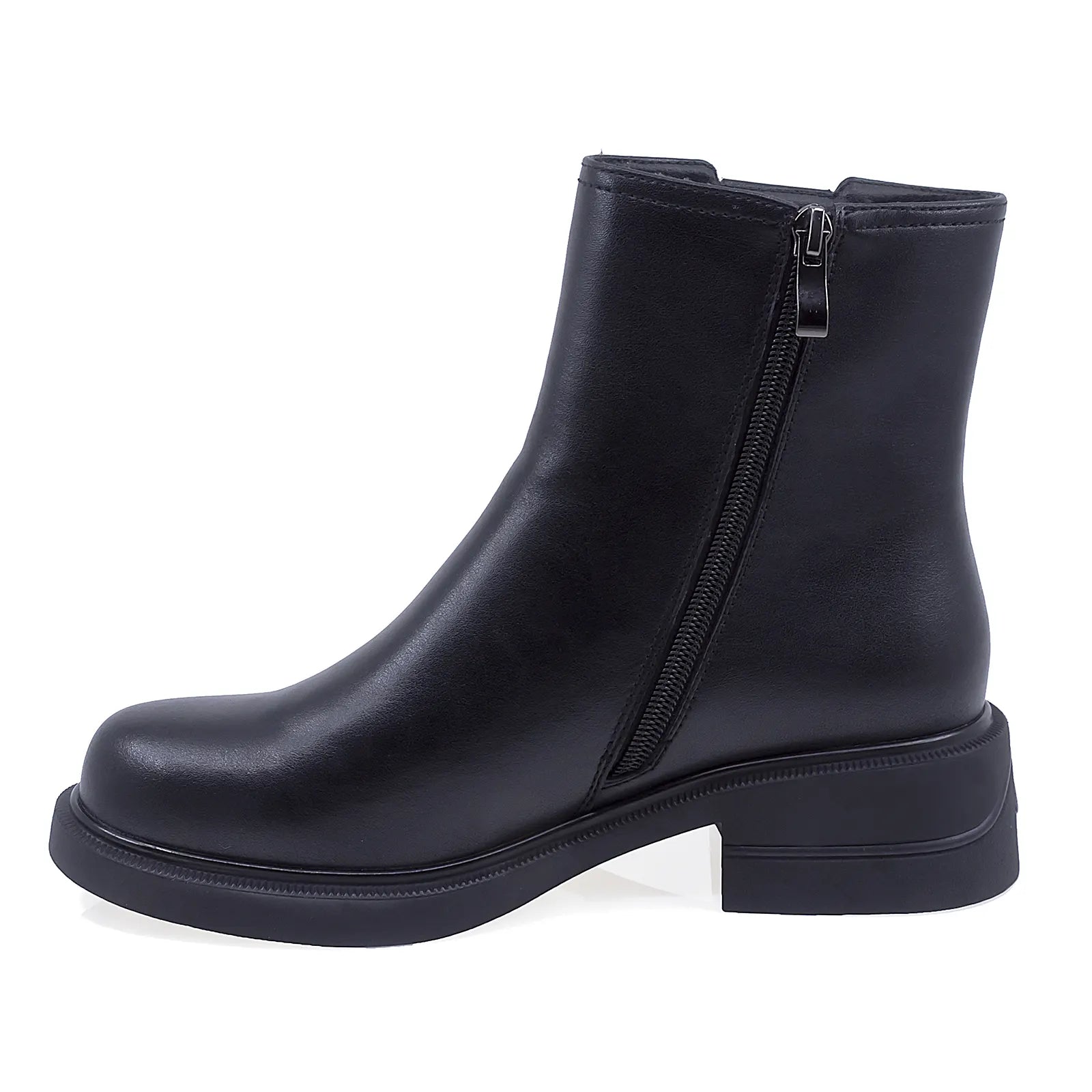 Ghete Dama Casual Anna Viotti Piele Naturala D112-GAW2540 Negru