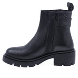 Ghete Dama Casual Anna Viotti Piele Naturala D201-1055 Negru