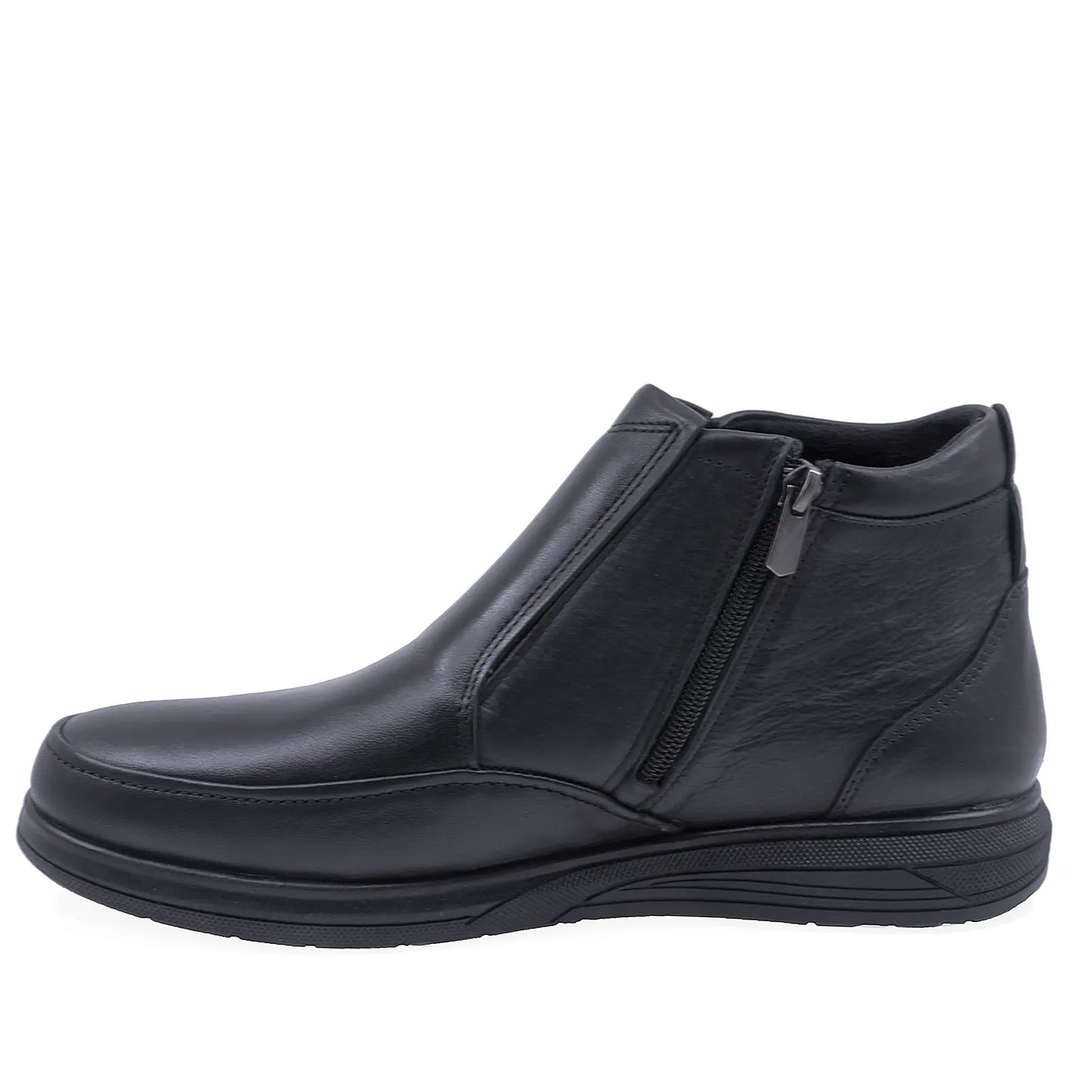 Ghete barbati casual Goretti piele naturala B25-3202 negru