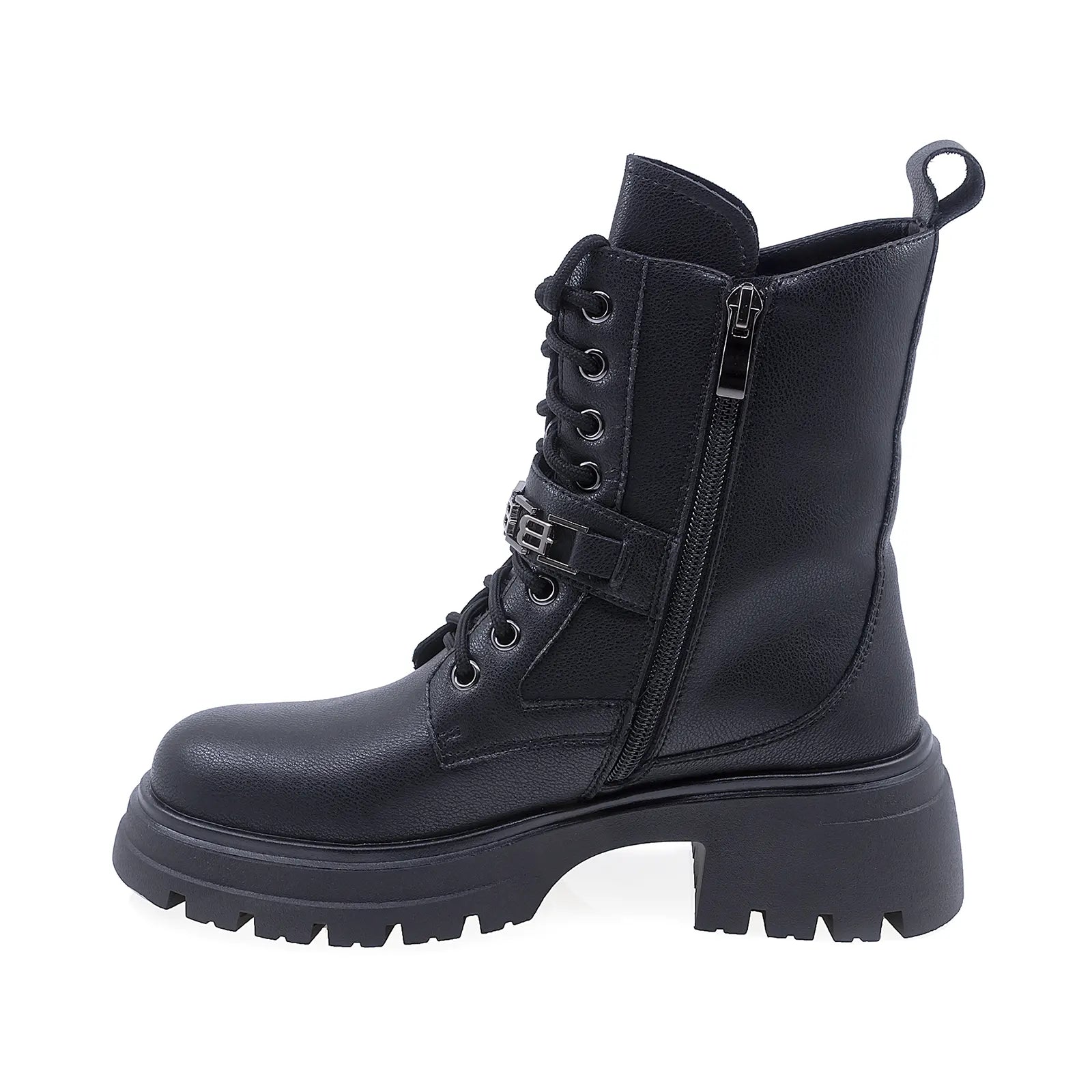 Ghete Dama Casual Anna Viotti Piele Naturala D107-PJ061-Z37071-R-2 Negru