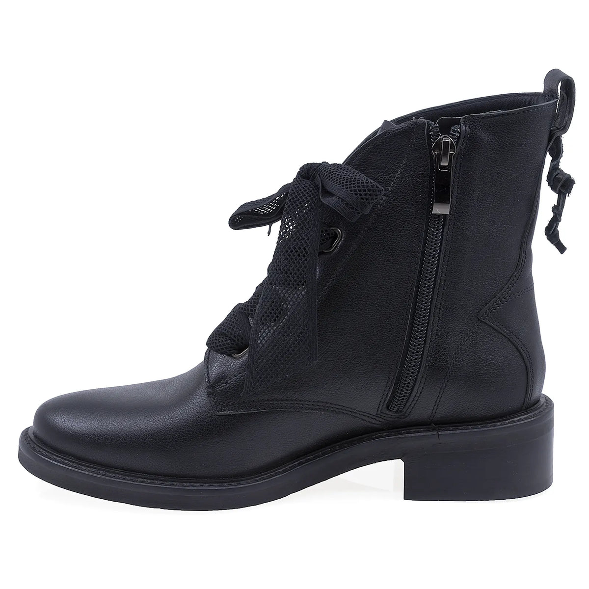 Ghete Dama Casual Kordel Piele Naturala 2745 Negru
