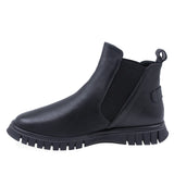 Ghete Dama Casual Anna Viotti Piele Naturala D45-24437 Negru