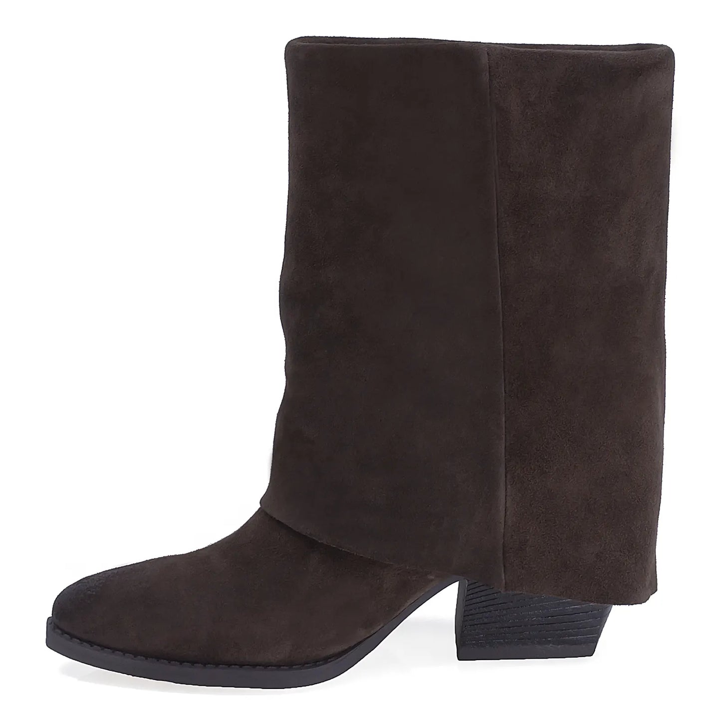 Ghete Dama Casual Anna Viotti Piele Intoarsa D115-SHN2380-29R Maro