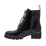 Ghete Dama Casual Anna Viotti Piele Lacuita D2301 Negru