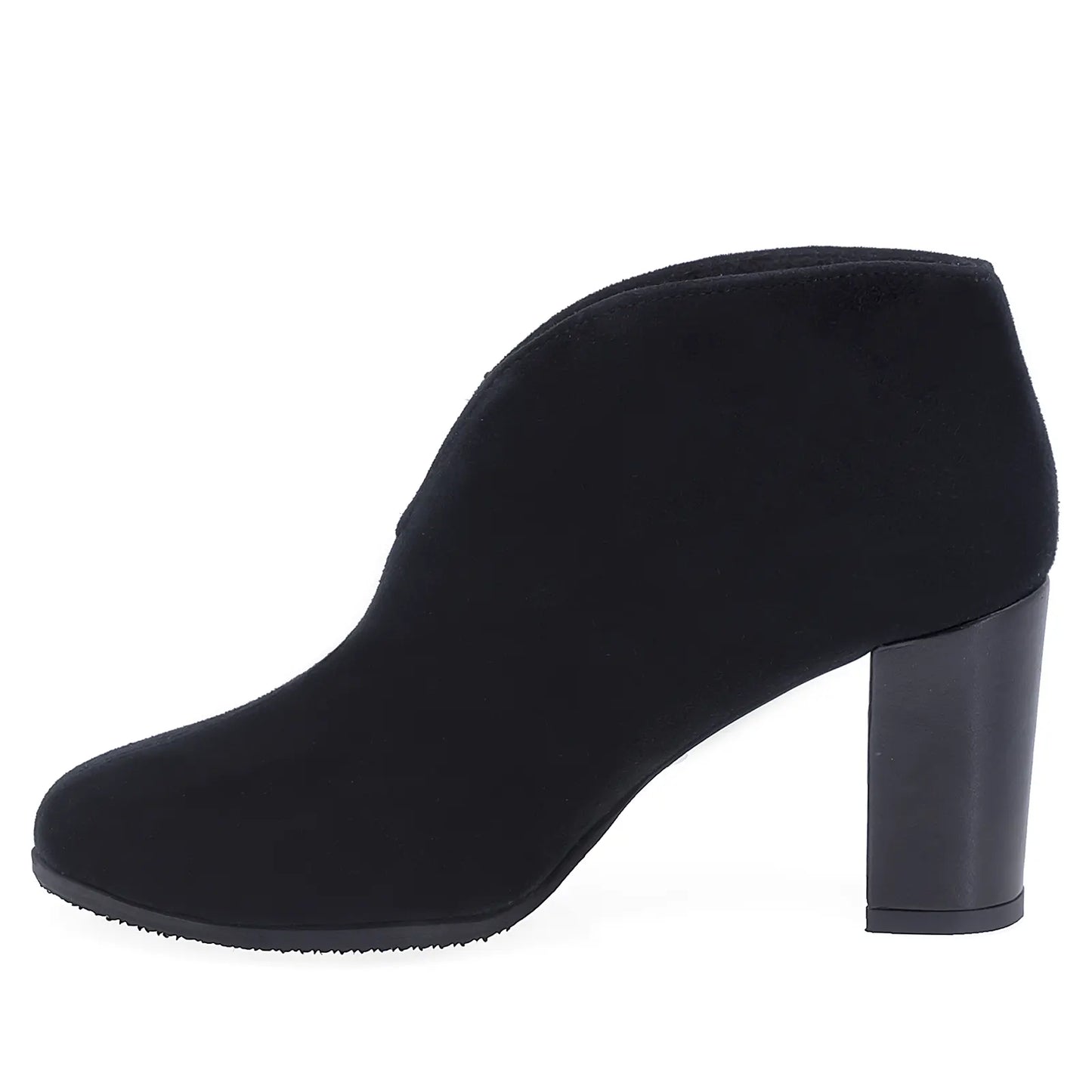 Botine Dama Elegante Anna Viotti Piele Intoarsa F29 Negru