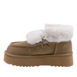 Ghete Dama Casual Anna Viotti Piele Intoarsa D113-10 Camel