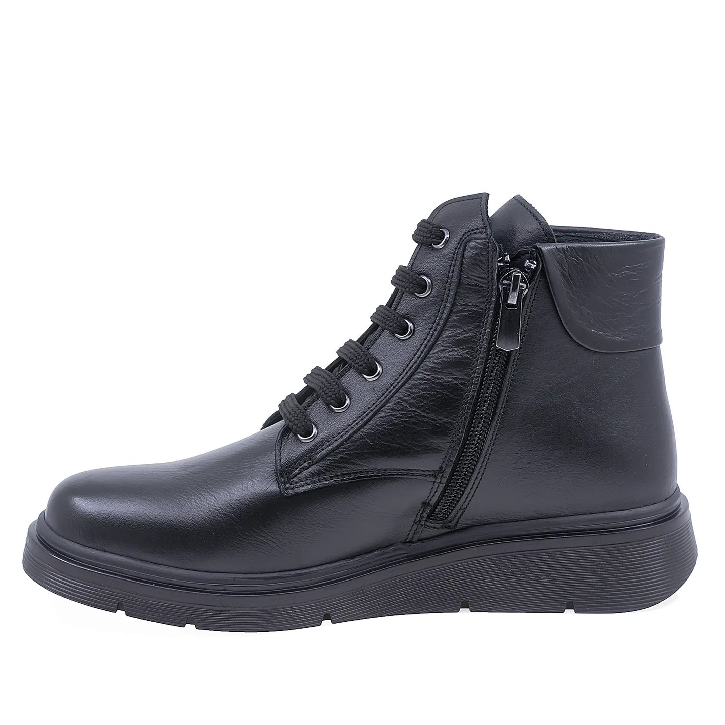 Ghete Dama Casual Anna Viotti Piele Naturala D54-2202-SZ Negru