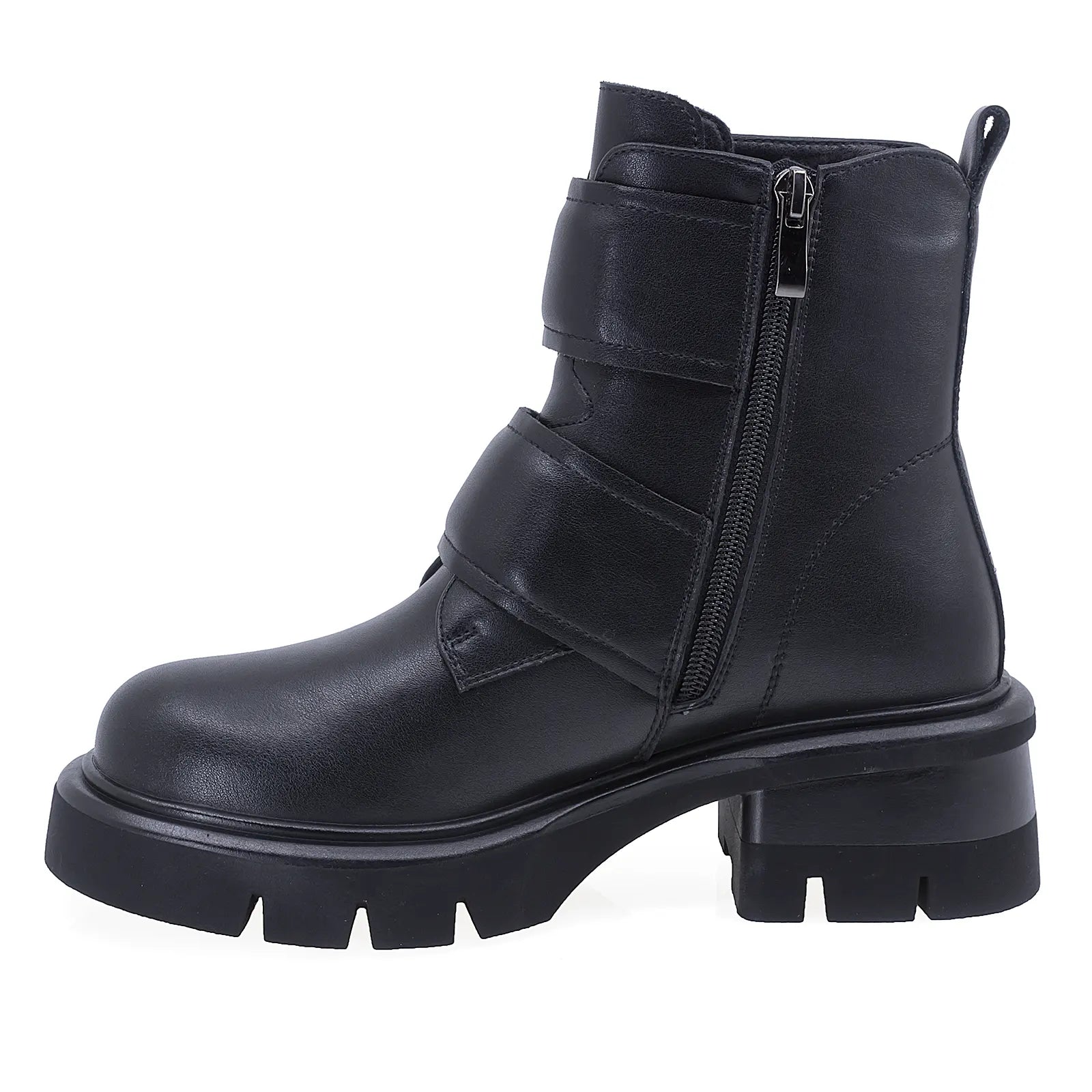 Ghete Dama Casual Anna Viotti Piele Naturala D106-2463-F149 Negru