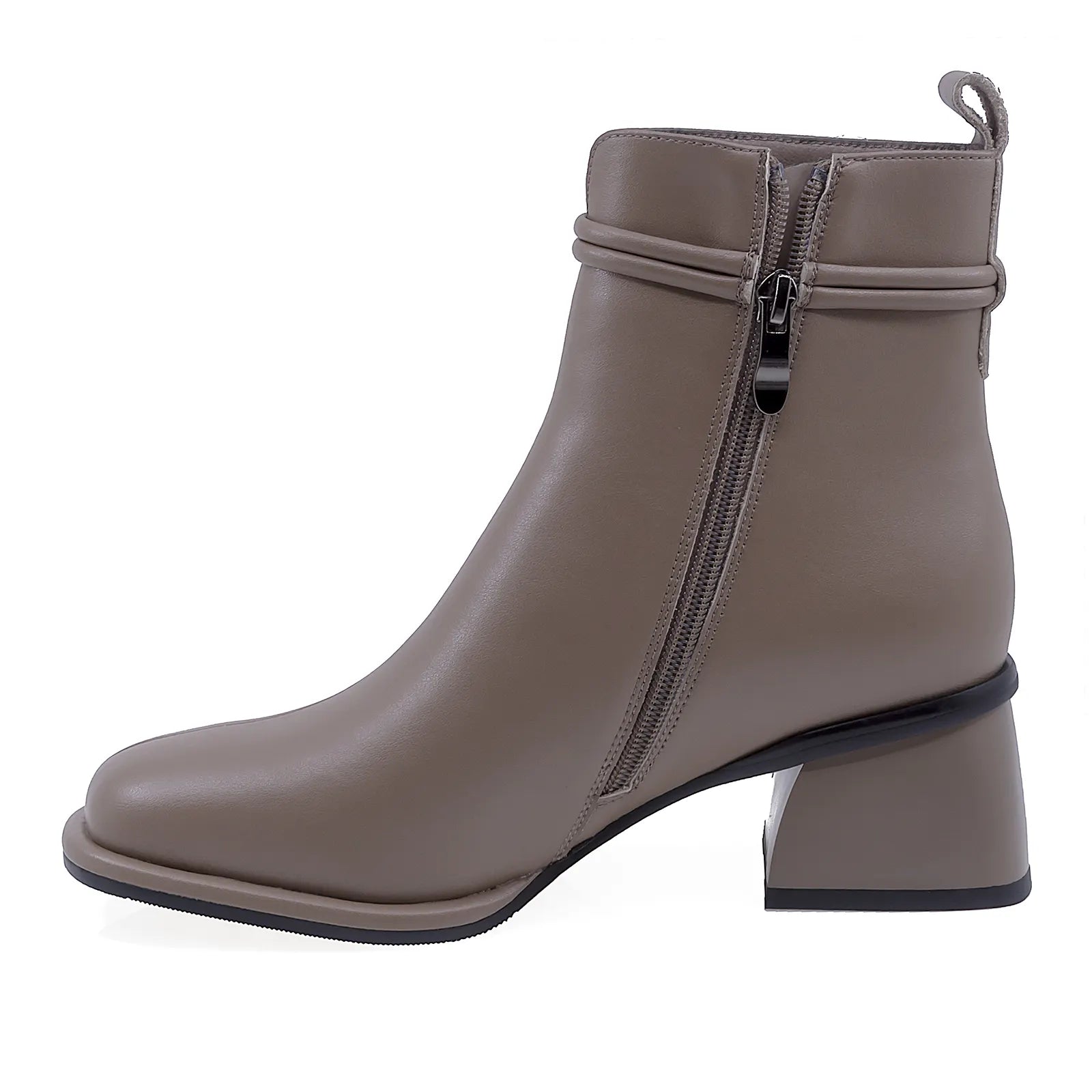 Ghete Dama Elegante Anna Viotti Piele Naturala D105-4221R-LV203-NT-07 Gri