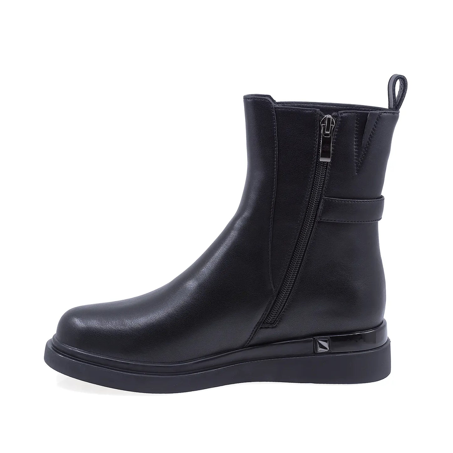 Ghete Dama Casual Anna Viotti Piele Naturala D106-D371-K33 Negru