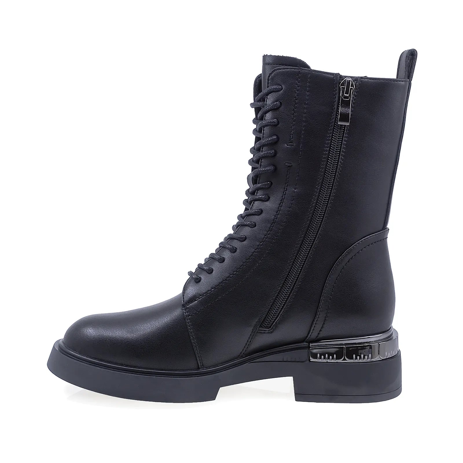 Ghete Dama Casual Anna Viotti Piele Naturala D106-D502-K127 Negru