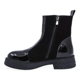 Ghete Dama Casual Anna Viotti Piele Intoarsa D30-114 Negru