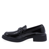 Pantofi Dama Casual Anna Viotti Piele Lacuita D106-F10728B-T-4623 Negru