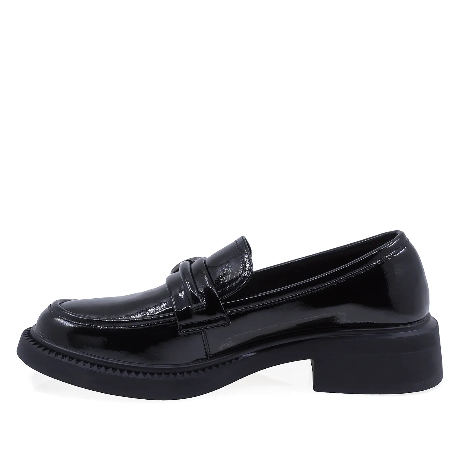 Pantofi Dama Casual Anna Viotti Piele Lacuita D106-F10728B-T-4623 Negru